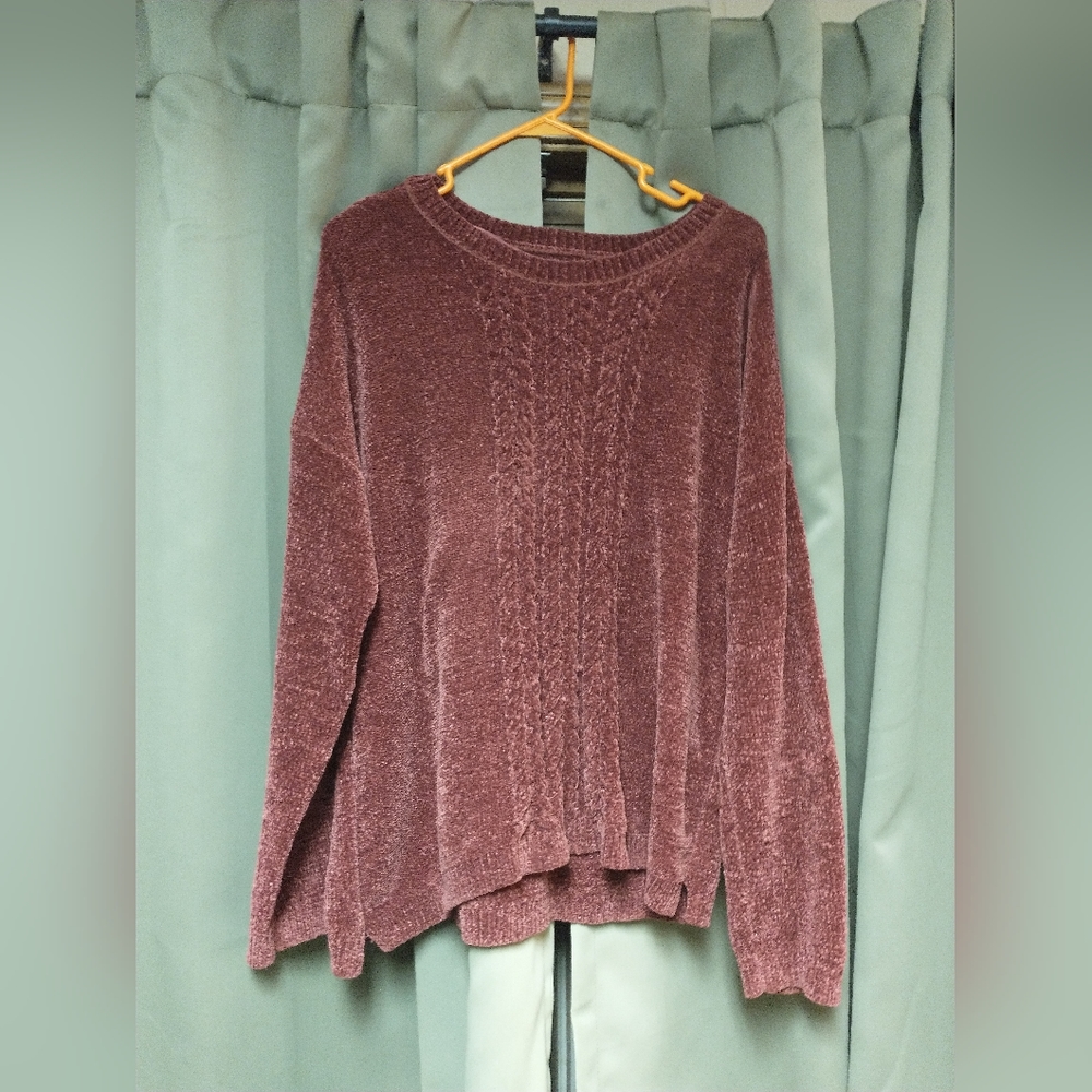 Sonoma Knit Sweater, Burgundy color, size XL.